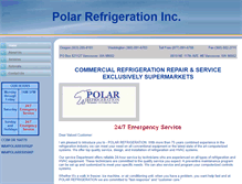 Tablet Screenshot of polar-refrigeration.net